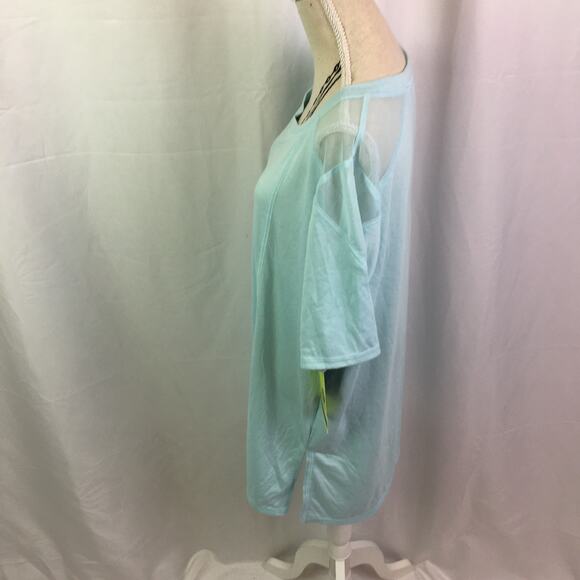 Xersion Short Sleeve Active Tee Iced Aqua Small - Picture 7 of 13